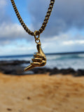 'Shaka' Pendant gold plated