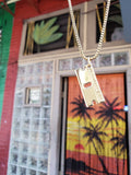 'Razor Blade' pendant - Gold plated