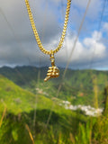 'Shaka' Pendant gold plated