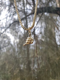 'Shaka' Pendant 14k Solid Gold