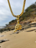 'Shaka' Pendant gold plated