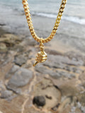 'Shaka' Pendant 14k Solid Gold
