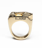 'The 7 EMB' ring- Gold plated