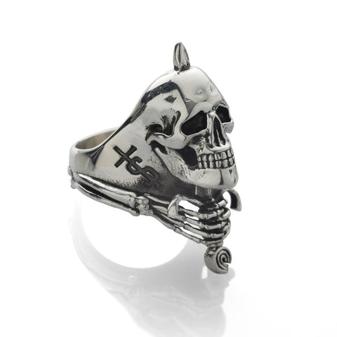 'Skull And Sword' ring - .925 Sterling Silver