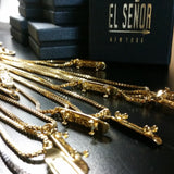 'Skateboard' pendant - Gold plated