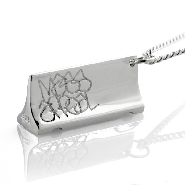 Mass Appeal 'Jersey Barrier' pendant - .925 Sterling Silver