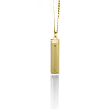 'Parking Block' pendant - 14K Solid Gold