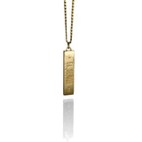 'Parking Block' pendant - 14K Solid Gold