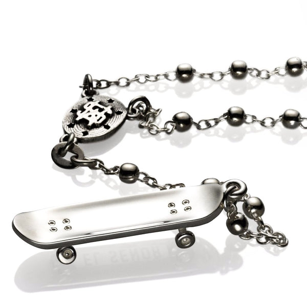 'Stevie Williams' rosary - Rhodium plated