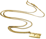 'Razor Blade' pendant - 10K Solid Gold