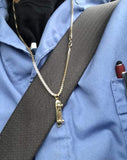 'Skateboard' pendant - Gold plated
