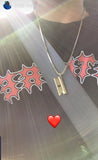 'Razor Blade' pendant - Gold plated