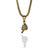 'Shaka' Pendant gold plated
