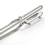 'Skate Mom' Skateboard pendant - .925 Sterling Silver