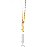 'Skate Mom' Skateboard pendant - 14K Solid Gold