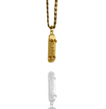 'Skateboard' pendant - 10K Solid Gold