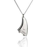 'Surf Fin' Pendant - .925 Sterling Silver