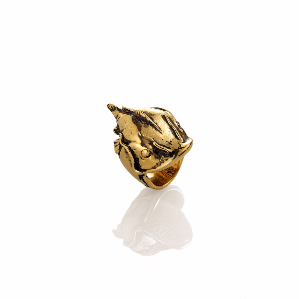 Yelawolf 'Catfish Billy' Ring - Gold Plated 11