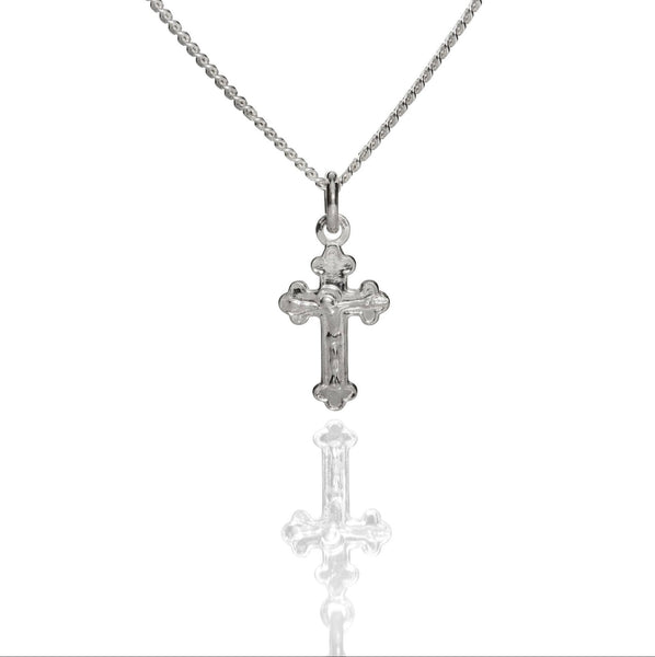 'Micro' Flat Crucifix .925 sterling silver