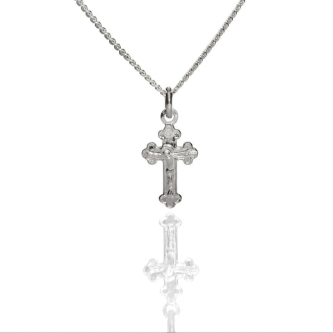 'Micro' Flat Crucifix .925 sterling silver