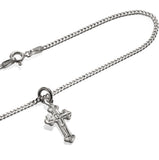 'Micro' Flat Crucifix .925 sterling silver