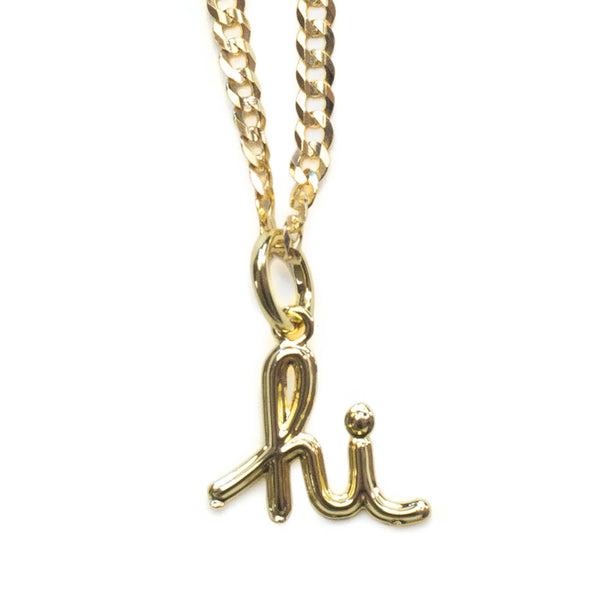 In4mation x El Señor ‘hi’ pendant 14k solid gold