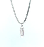 'Skateboard' pendant - Rhodium plated