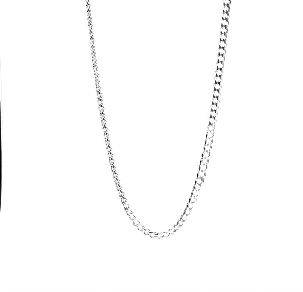 .925 Sterling Silver 4.5mm 24in Sterling Silver Cuban/Curb Chain