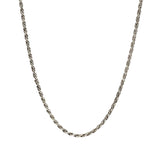 .925 Sterling Silver 24in. 1.8mm Solid Rope Chain