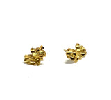 'Nugget Earrings' Pair 10k Solid Gold