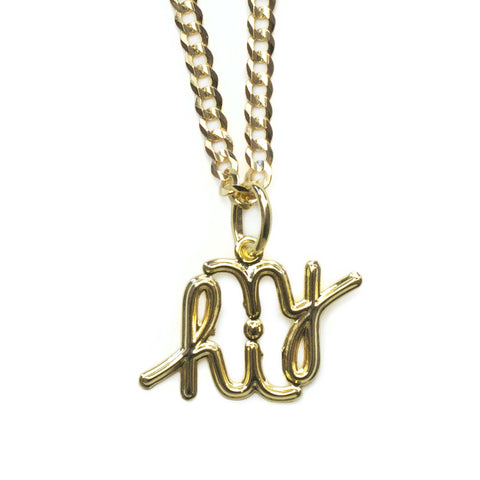 In4mation x El Señor ‘anagram’ pendant 14k solid gold