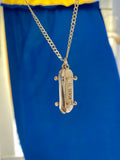 'Skateboard' pendant - 14K Solid Gold