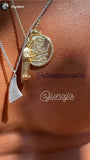 'Skateboard' pendant - 14K Solid Gold