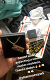 'Razor Blade' pendant - Gold plated