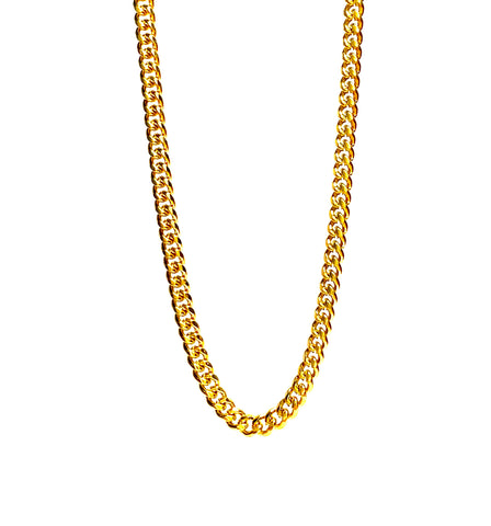 5mm 36in. Cuban 'Thick' Gold Plated