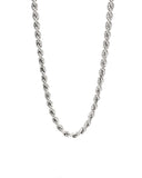 .925 Sterling Silver 5mm Semi-Hollow Rope Chain