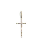 14k VS Diamond Cross White Gold