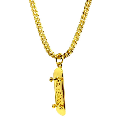 'Skateboard' pendant - Gold plated