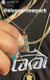 'Skateboard' pendant - 14K Solid Gold