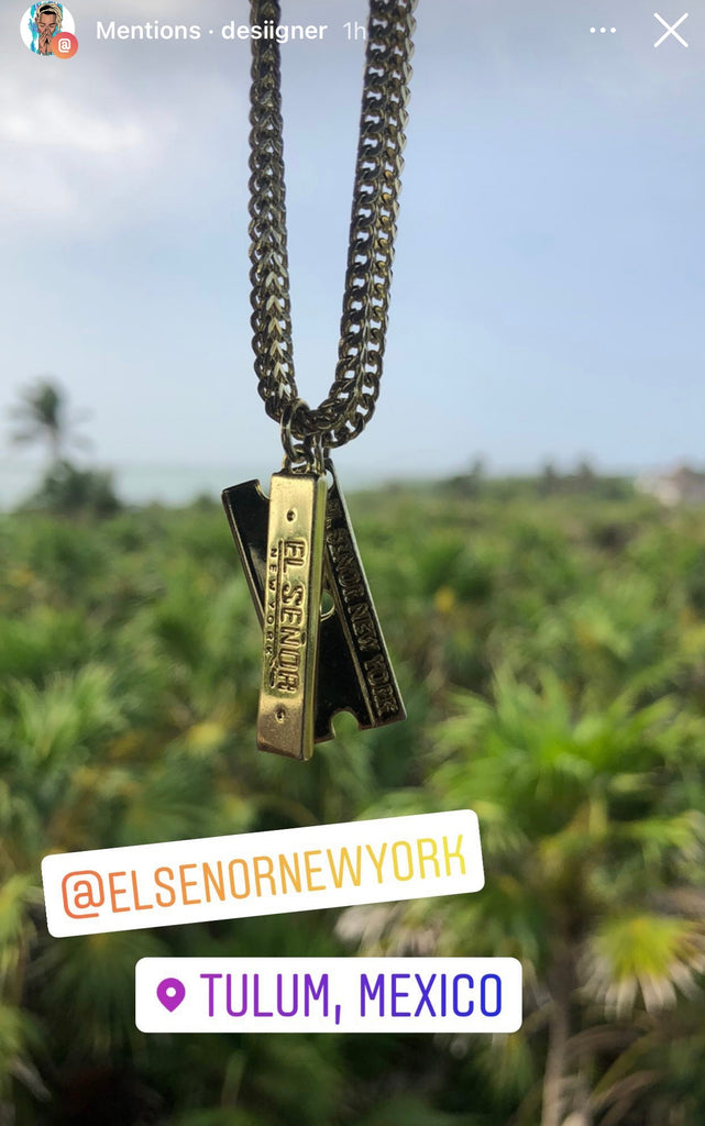 G59 razor online blade necklace