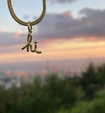 'hi' Pendant gold plated