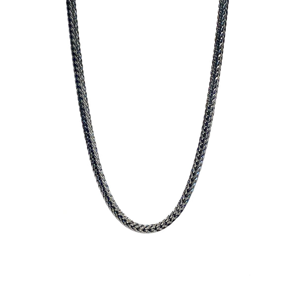 3.5mm 36in. Franco Black Rhodium Plated