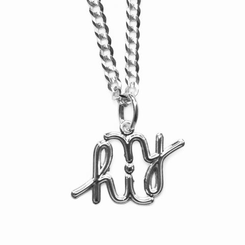 In4mation x El Señor ‘anagram’ pendant .925 sterling silver