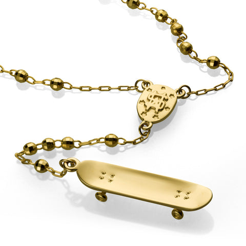 'Stevie Williams' rosary - 14K Solid Gold